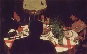 Felix Vallotton Dinner,Light Effect china oil painting artist